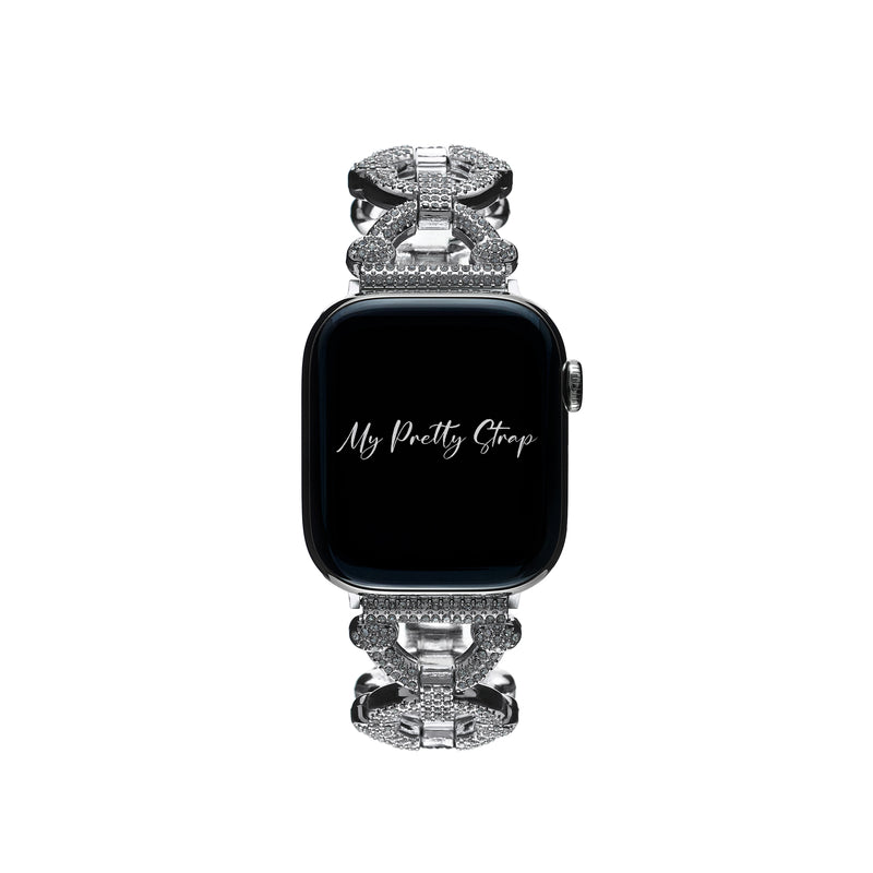 Céline Pavé Strap – Silver Gem