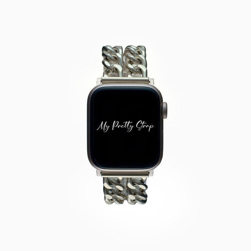 Double Chain Apple Watch Strap – Starlight