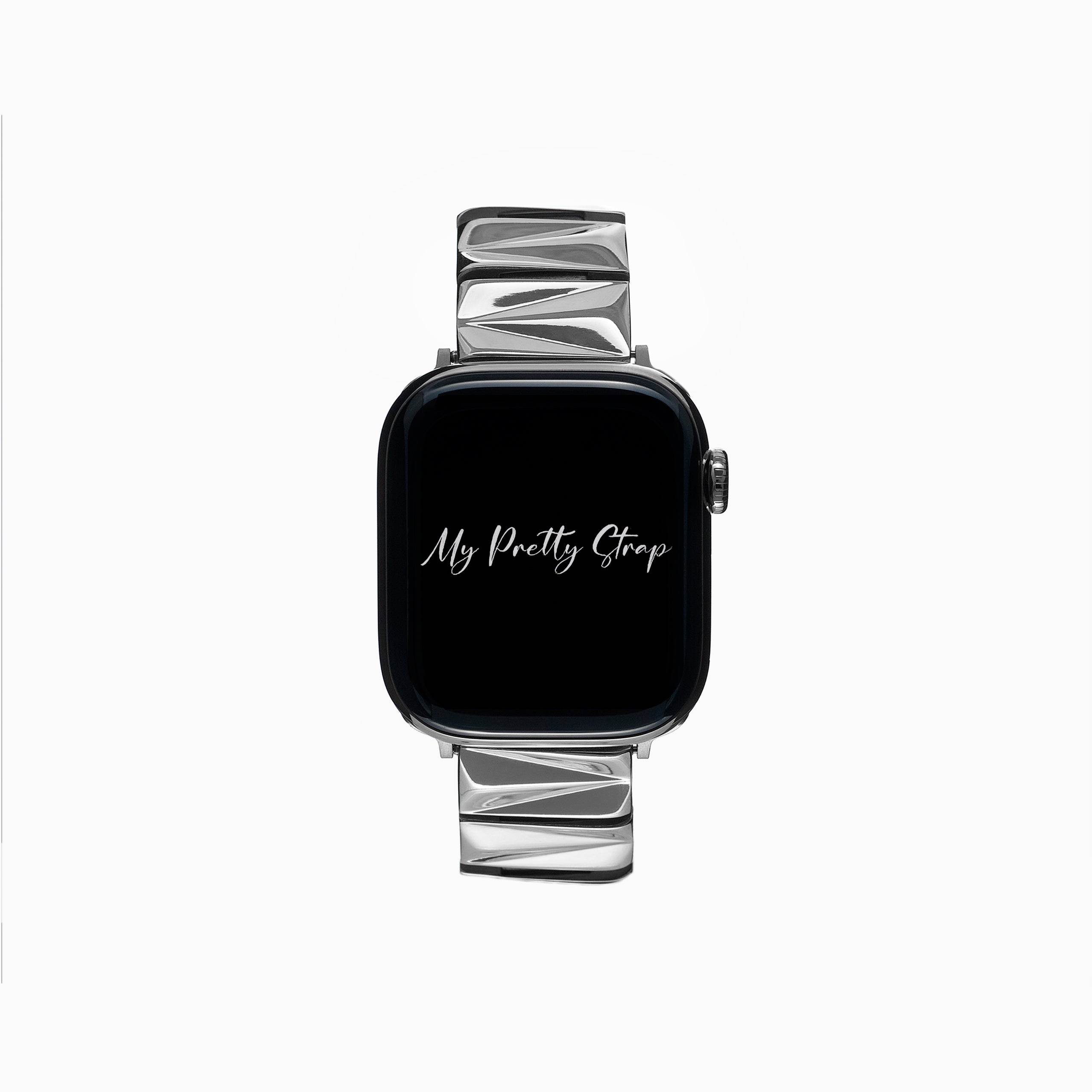Oceana Apple Watch Strap – Silver Gem