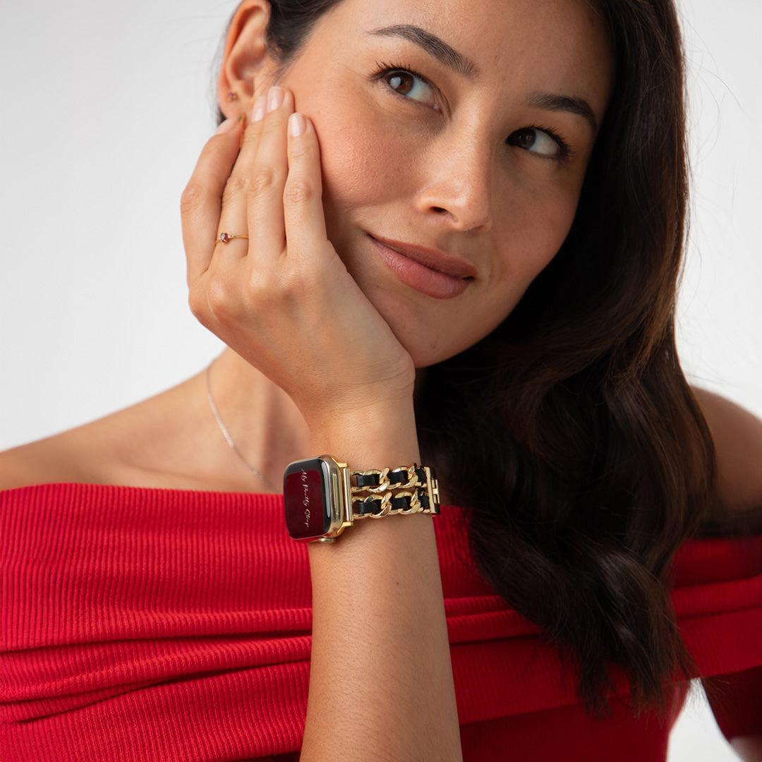 Black & Gold - Apple Watch Strap