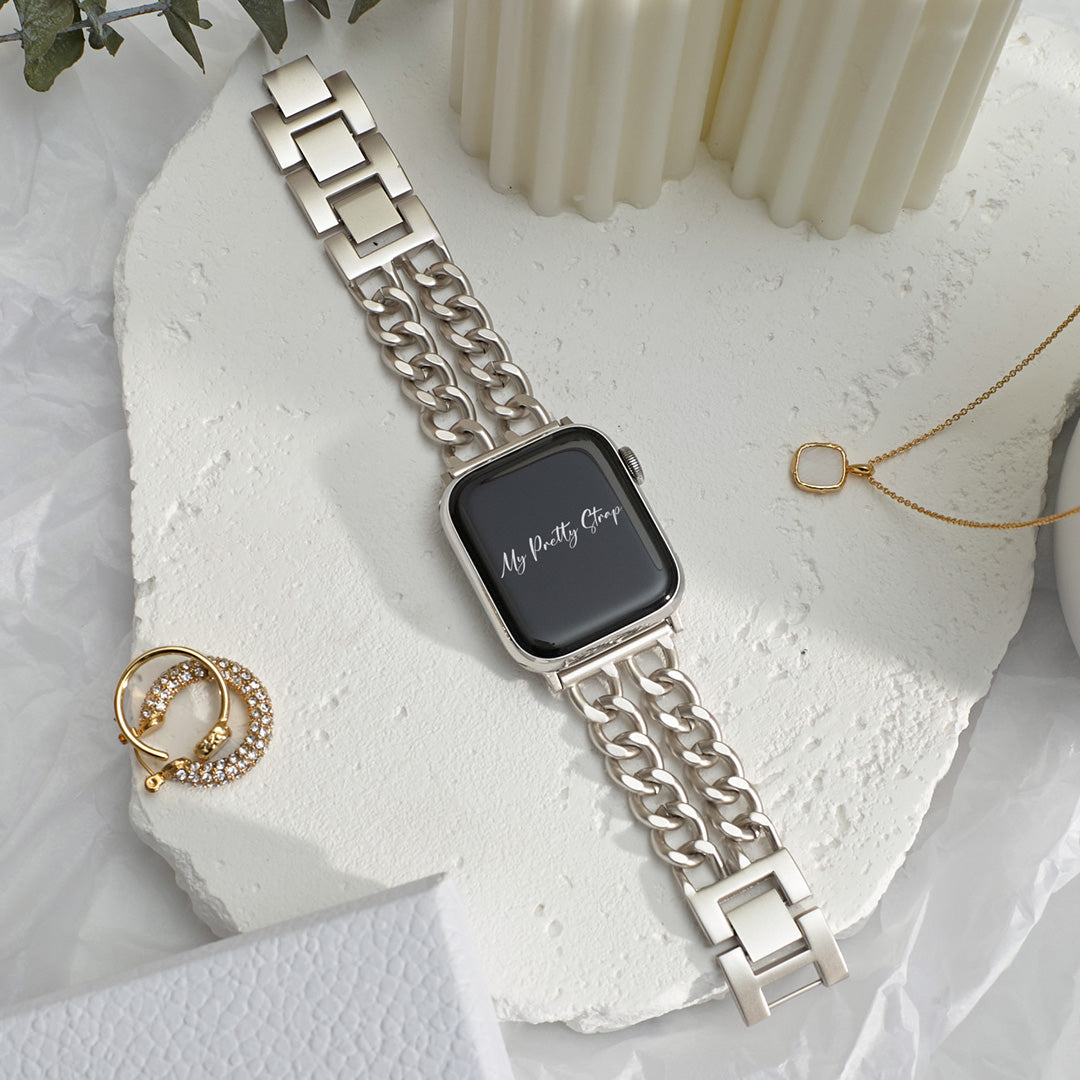 Double Chain Apple Watch Strap
